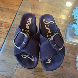 Sam Edelman Brown Suede Sandals